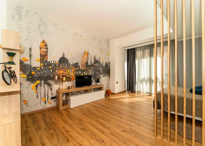 Panorama Loft Con Parcheggio Gratis דירה